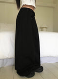 Paron Summer Cotton String Wide Pintuck Pants
