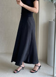 Miereu Summer Satin Banding Skirt