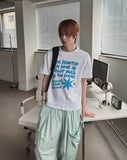 Hound Star Lettering Over Short Sleeve T-shirt