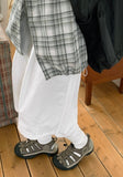 [unisex] Oyuko Banding Pintuck Bermuda Cotton Pants