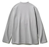 Soft cotton mock neck long sleeve t-shirt