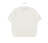 Lebe Boucle Short Sleeve Collar Knit