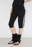 SHIRRING SKIRT-LAYERED PANTS