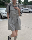 Mina Nylon Anorak Jumpsuit
