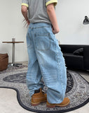 Etes Damaged Denim Pants