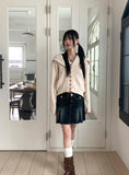Mlet Cable Classic Sailor Knit Cardigan