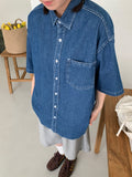 [unisex] Neico Denim Over Short Sleeve Shirt