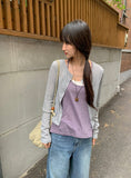 Kunibi Summer Ribbed Long Sleeve Cardigan