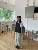 Natsuda Layered Strap V-Neck Knit Vest