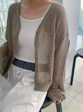 Humao Summer Punching Knit Cardigan