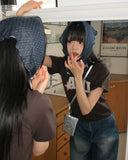 Lendin Heart Rivet Strap Keyring Mini Bag