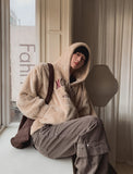 Hippy Fleece Half Zip Up Hoodie