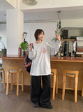 [unisex] Kiori Sun Printing Over Long Sleeve Tee