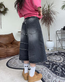 Kaid Unbalance Bermuda Denim Pants