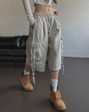 Side rope pig Bermuda cargo pants