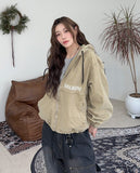Dope Dyeing Embroidered Hood Jacket