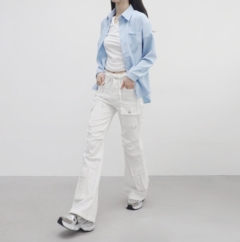 【NONCODE】Family Cargo Bootcut Pants NONCODE】Family Cargo Bootcut Pants (NONCODE/パンツ