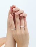 Essence Silver (W) Modern Tennis Ring 3.0mm White