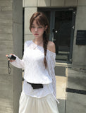 Dig Boat Neck Strap Off Mesh Knit