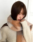 Pimin Angora V-neck long-sleeved knit