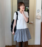 Kotali Check Balloon Layered One Piece