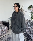 Pesed Pigment Knit Hood Zip-Up
