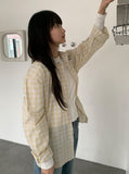 Petite Over Check Shirt