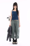 Positano wrinkle cargo capri pants