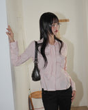 Tipe Geek Chic Preppy Striped Tie Set Shirt