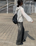 Rodeu Black Summer Denim Wide Pants