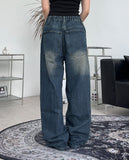 Peber Damage Banded Denim Pants