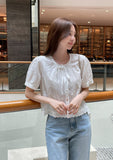 Sedel Lace Flower Embroidery Blouse