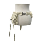 Button Strap Multi Pocket Belt Bag