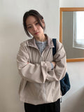 [unisex] PQ Check Collar Windbreaker Jumper
