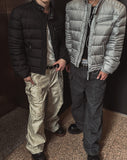 Pair Biker Duck Down Padded Jacket