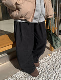 Shinkyu Banding Brushed Wide Corduroy Pants