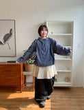 [unisex] Kororo Two Way Over Hood Wind Jumper