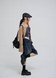 Claw cotton oversized fit checkered shirt