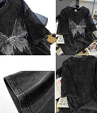 Pigment Fly Washing Charcoal Short Sleeve Tee