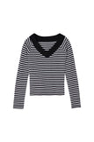Natman Stripe V-neck Sweater