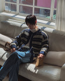 Camille Multi-Stripe Round Cardigan