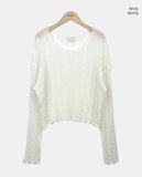 Frea Boucle See-through Knit