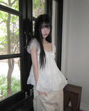 Lanelle Flower Sleeveless Blouse