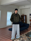 High-neck Crop Nylon Jacket