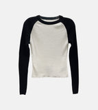 Two-Shade Raglan Knit