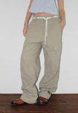 HERRINGBONE CARGO PANTS