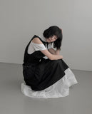 Romeli Frill Cotton Long One Piece