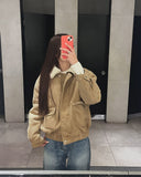 Full Wool Lining Fur Collar Mustang Blouson Jumper