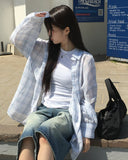 Kutch Linen Check Over Fit Shirt