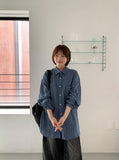 [unisex] Billmon Seersucker Stripe Over Shirt